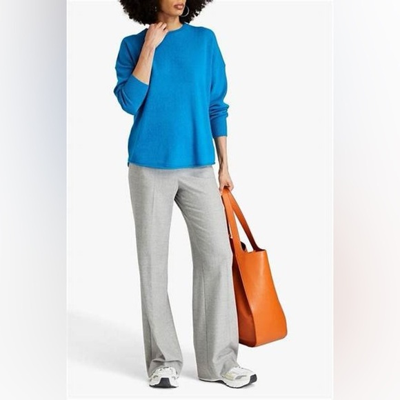 360cashmere Navy Blue Cecilia Crew Neck Cashmere Sweater Oversize Small Raglan - Picture 3 of 16